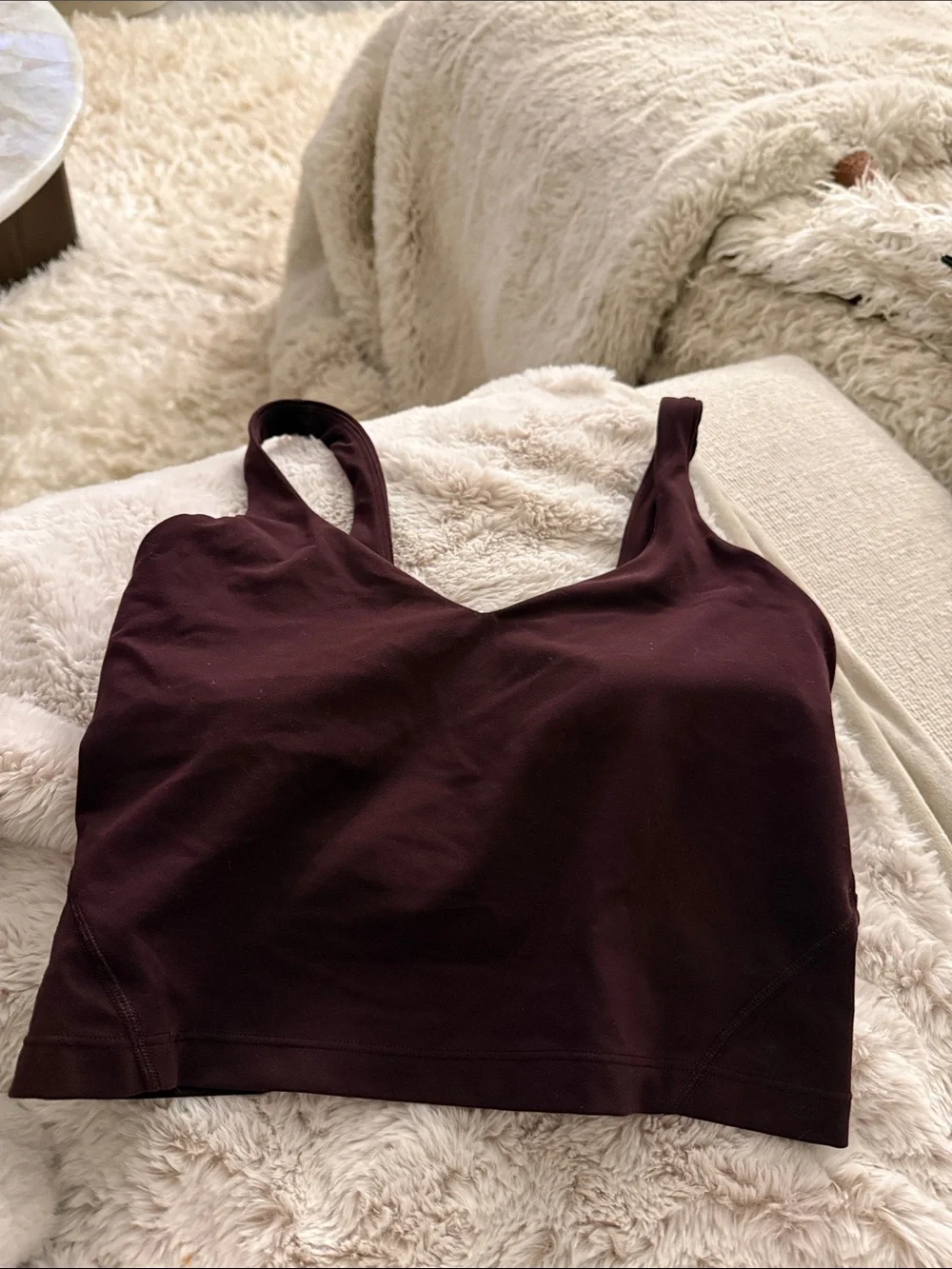 ALIGN™ TANK TOP LIGHT SUPPORT IN BURGUNDY